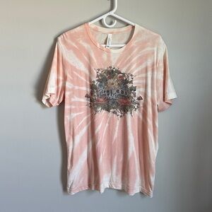 Fleetwood Mac Pink Tie-Dye Graphic T-Shirt